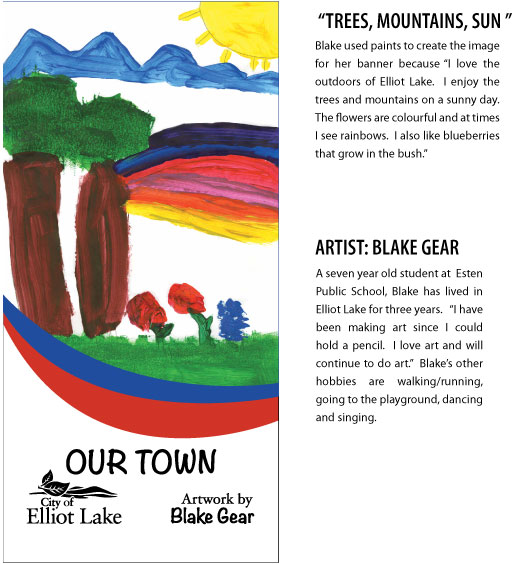 Blake Gear's "Landscape" Banner Art and Biography