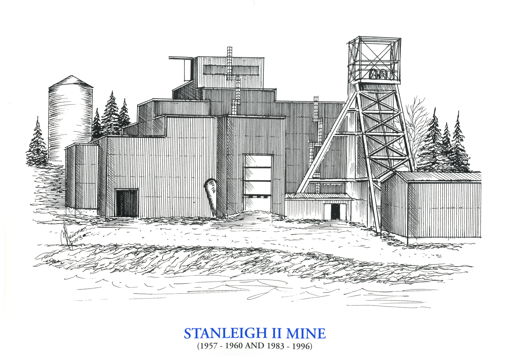 Artwork of Stanleigh II Mine Artwork of Stanleigh II Mine