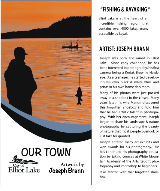 Joseph Brann's "Fishing & Kayaking" Banner Art and Biography