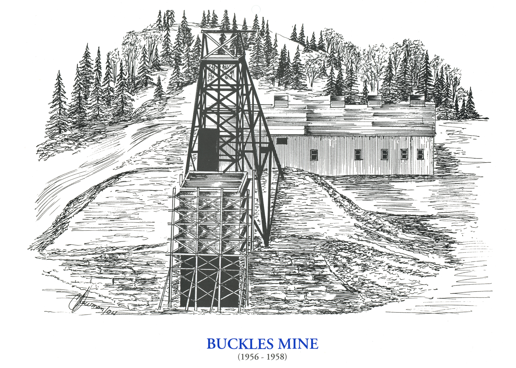 Artwork of Buckles Mine