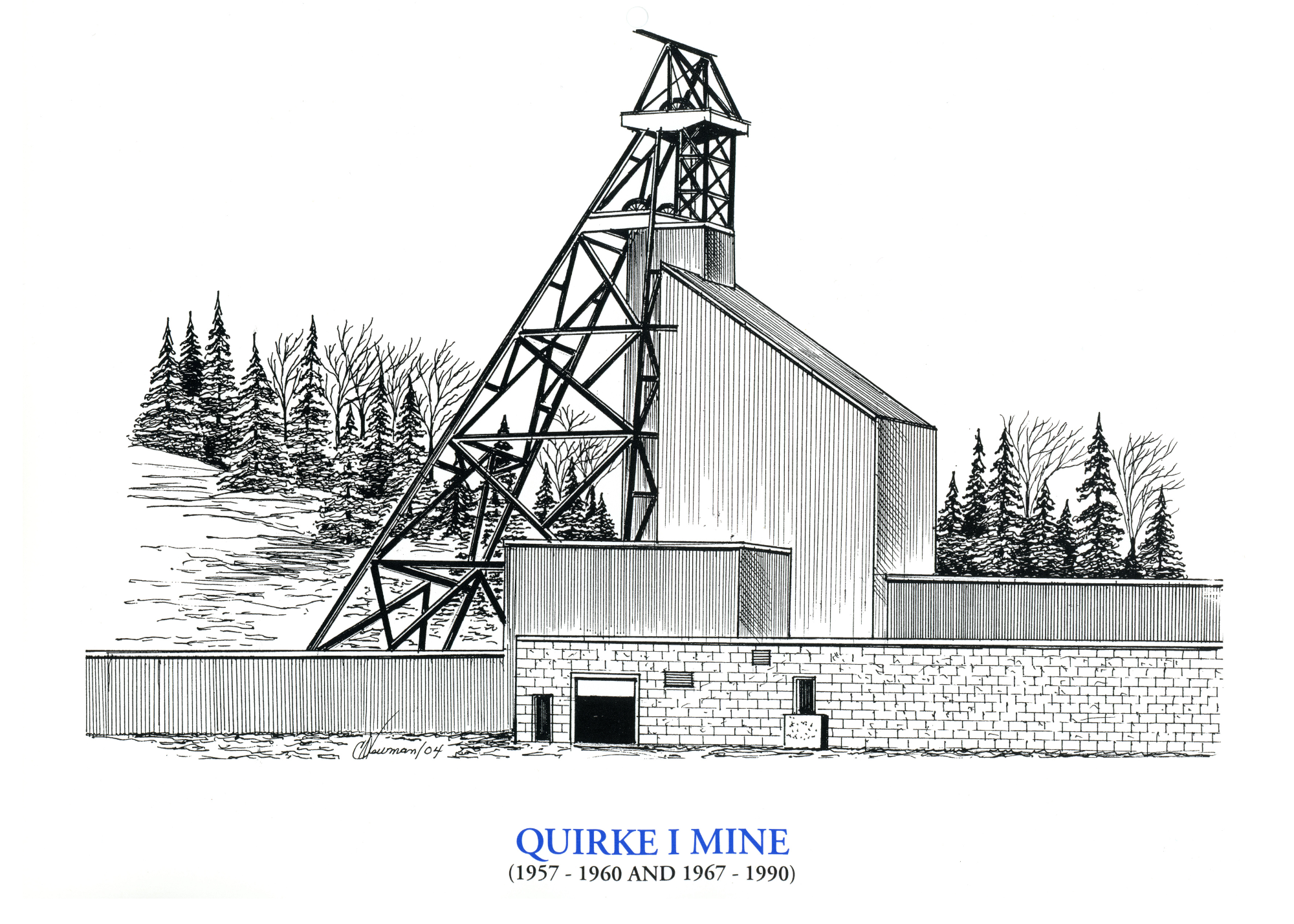 Artwork of Quirke Mine