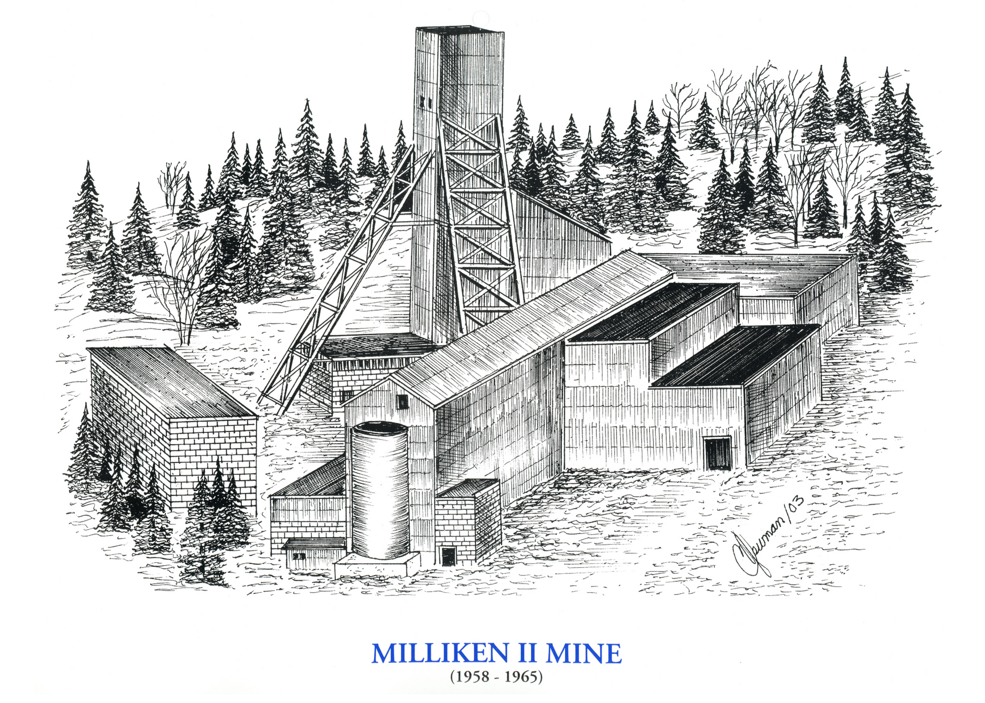 Artwork of Milliken II Mine Artwork of Milliken II Mine