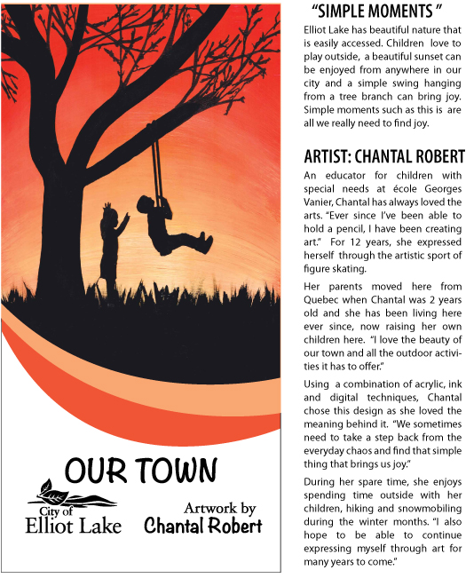 Chantal Robert's "Simple Moments" Banner Art and Biography