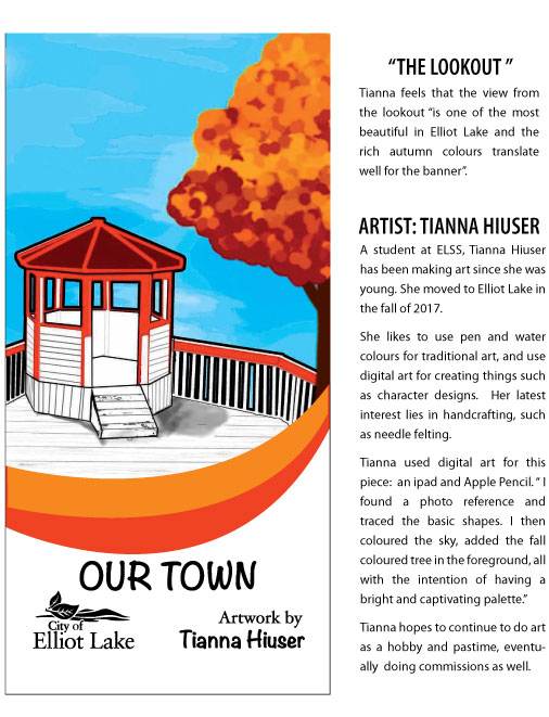 Tianna Hiuser's The Lookout" Banner Art and Biography